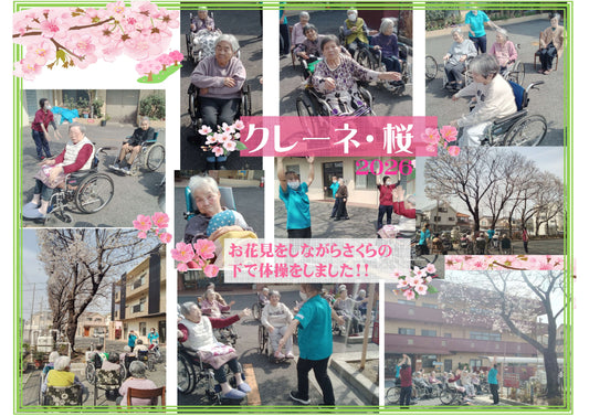 特養２階　お花見
